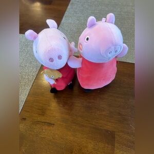Peppa Pig Pink and Red Stuffed Animals